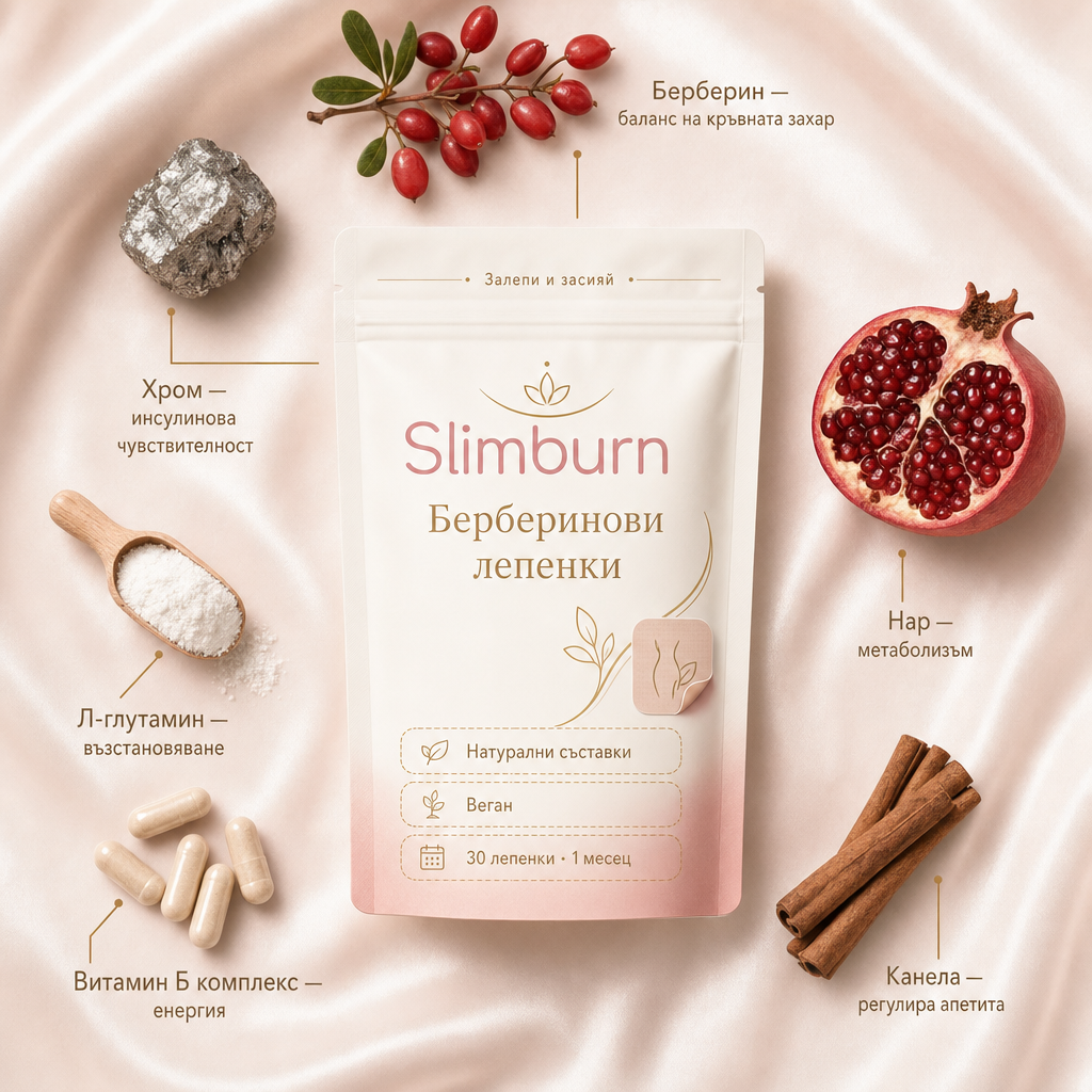 Slimburn Берберинови Лепенки